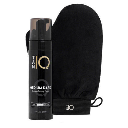 Express tanning foam featuring our high-concentrate DHA formula